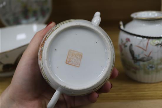 A group of late 19th/early 20th century Chinese famille rose ceramics